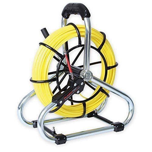 Runpotec 30043 set standard glasfiberstav 30 m diameter 4 5 mm diameter: rTG gänga 6 mm levereras med stahlhaspel 10054 330 mm