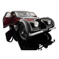 Miniatyrbild 2 av 4: Bauer - Miniatyrkollektionsbil, 7828Z75, röd/svart - 7828-Z75