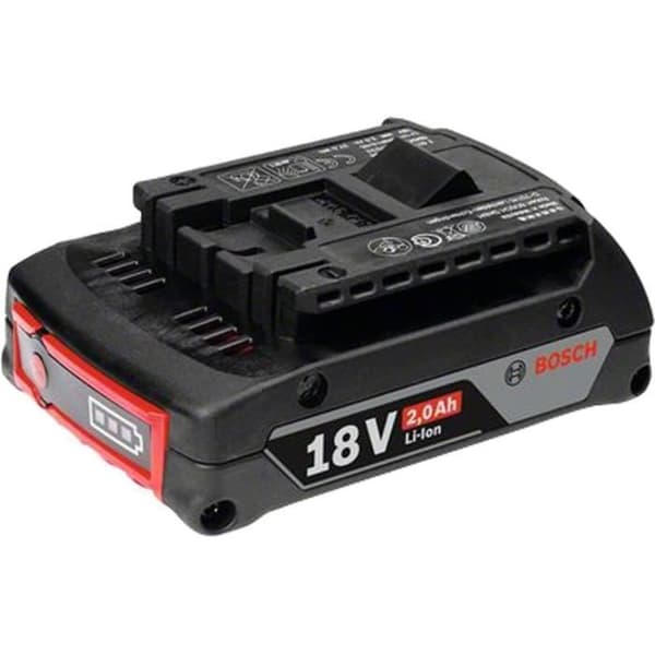 Bosch Slide-in Batteri 1600Z000360 Laddare Svart 18 V 2 Ah