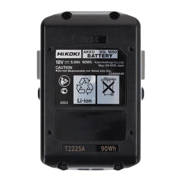 Slid-in batteri 18 V / 5 Ah BSL1850 i kartong - HIKOKI - 335790