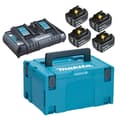 Miniatyrbild 1 av 4: 18V Makita energipaket 4 5Ah BL1850B batterier + DC18RD laddare i MAKPAC box - MAKITA - 197626-8