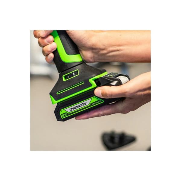 Batteri 24V - GREENWORKS - Modell 2Ah - Universalladdare - Kompatibel med Trädgårdsverktyg - Snabbladdning