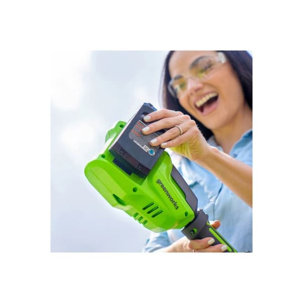 Batteri 24V - GREENWORKS - Modell 2Ah - Universalladdare - Kompatibel med Trädgårdsverktyg - Snabbladdning