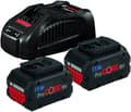 Miniatyrbild 1 av 6: Paket med 2 18V Procore 5,5Ah batterier + snabbladdare - BOSCH - 1600A0214C