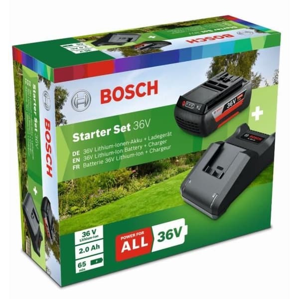 BOSCH batterisats - 2,0Ah + 36V laddare