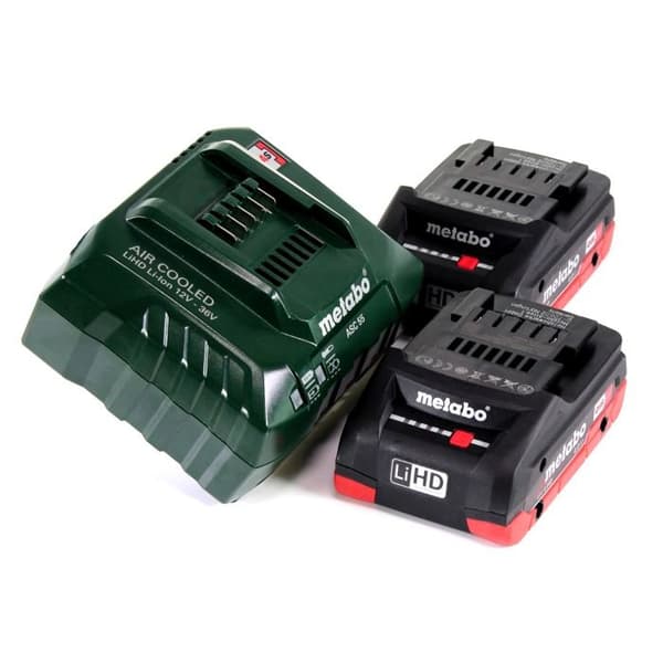 Metabo Basic kit 18V - 2x LiHD 4.0Ah batterier + ASC 55 laddare (685163000)