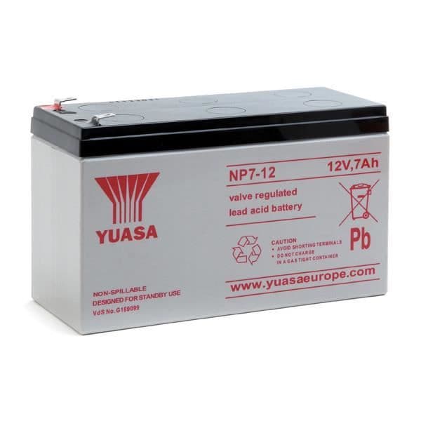 AGM NP7-12 12V 7Ah YUASA blybatteri - Batteri(er)