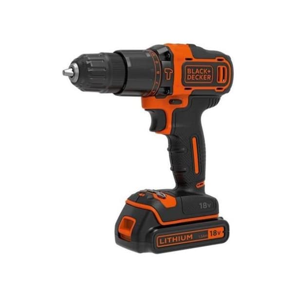 BlackDecker BDCHD18K sladdlös slagborrmaskin - 18V Li-ion 1,5 Ah - Laddare och fodral ingår