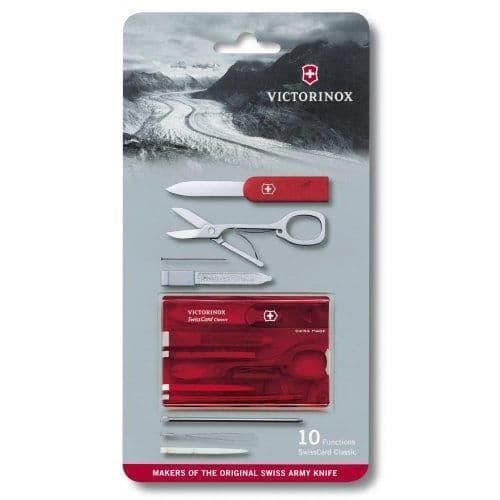 SwissCard - Victorinox - Ruby Red - Translucent - Sport - Manual