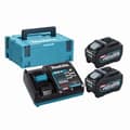 Miniatyrbild 5 av 5: Batterier 40V Li-ion MAX XGT BL4050F - MAKITA - Set med 2 batterier 40V 5.0 ah - Laddare - MakPac- 191V35-5
