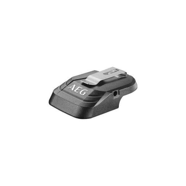 AEG - 18V adapter med USB-uttag, utan batteri. ej heller laddare, i kartong - BHJ18C-0