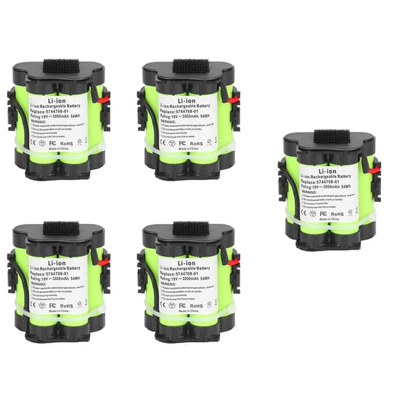 Vaihtolitiumpatteri, 18V 3000mAh kapasiteetti, yhteensopiva Gardena-mallien kanssa,5KPL