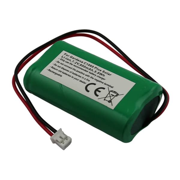 Ersatzbatteri för Gardena C1060 Plus Solar Li-ion 7,2V 800mAh 5,8Wh