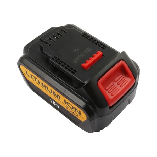 Batteri 18V Li-ion 5000mAh 90Wh för Dewalt DCB200 Verktyg Svart / Röd