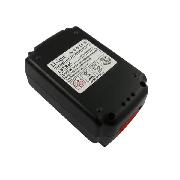 Batteri 36V Li-ion 2000mAh 72.0Wh för Verktyg Black and Decker BL2036 Svart