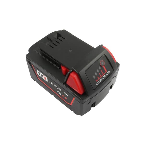 Batteri 18V Li-ion 4000mAh 72Wh för Verktyg Milwaukee M18 C18 Svart / Röd