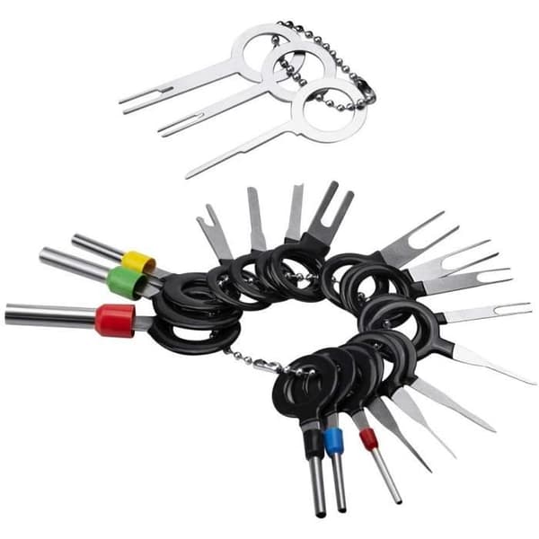 rongweiwang 21st Pin Extractor Tools Upplåsningsverktygssats Hand Set Tools Extractor Release Wire Set-kontakt för R278