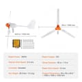 Pikkukuva 1 / 2: Tuuliturbiinigeneraattori, 12V 500W/800W, MPPT-ohjain, 12V 800W 3 terää