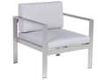 Miniatyrbild 8 av 11: Loungegrupp 4 Delar Ljusgrå Anodiserad Aluminium Soffa av Trä med 2 Stolar och Soffbord