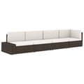 Miniatyrbillede 7 af 11: vidaXL hjørnedel til sofa polyrattan grå
