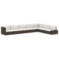 Miniatyrbillede 8 af 11: vidaXL hjørnedel til sofa polyrattan grå