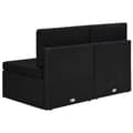 Miniatyrbild 4 av 10: vidaXL Soffa 2-sits konstrotting svart