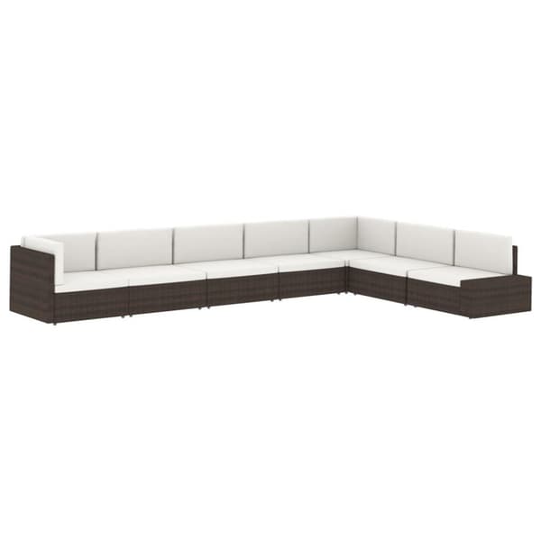 vidaXL Soffa 2-sits konstrotting svart