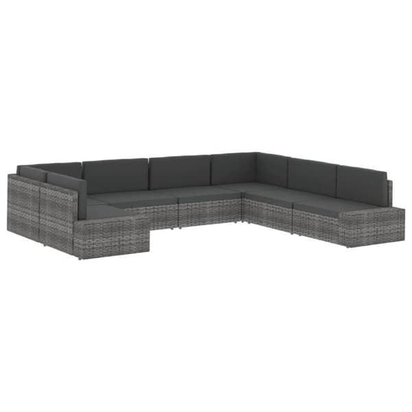 vidaXL Soffa 2-sits konstrotting svart