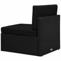 Miniatyrbillede 4 af 10: vidaXL midtersæde til sofa polyrattan sort