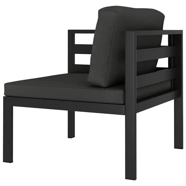 vidaXL hjørnemodul til sofa med hynder 1 stk. aluminium antracitgrå