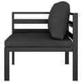 Miniatyrbillede 4 af 11: vidaXL hjørnemodul til sofa med hynder 1 stk. aluminium antracitgrå