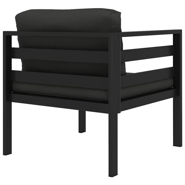 vidaXL hjørnemodul til sofa med hynder 1 stk. aluminium antracitgrå