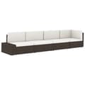 Miniatyrbillede 8 af 10: vidaXL hjørnedel til sofa med venstre armlæn polyrattan sort
