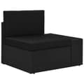 Miniatyrbillede 1 af 10: vidaXL hjørnedel til sofa med venstre armlæn polyrattan sort