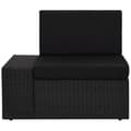 Miniatyrbillede 2 af 10: vidaXL hjørnedel til sofa med højre armlæn polyrattan sort