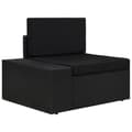 Miniatyrbillede 1 af 10: vidaXL hjørnedel til sofa med højre armlæn polyrattan sort