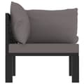 Miniatyrbillede 3 af 11: vidaXL hjørnedel til sofa med venstre armlæn polyrattan antracitgrå