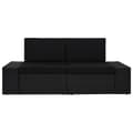 Miniatyrbild 2 av 10: vidaXL Soffa 2-sits konstrotting svart