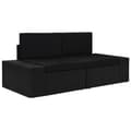 Miniatyrbild 1 av 10: vidaXL Soffa 2-sits konstrotting svart