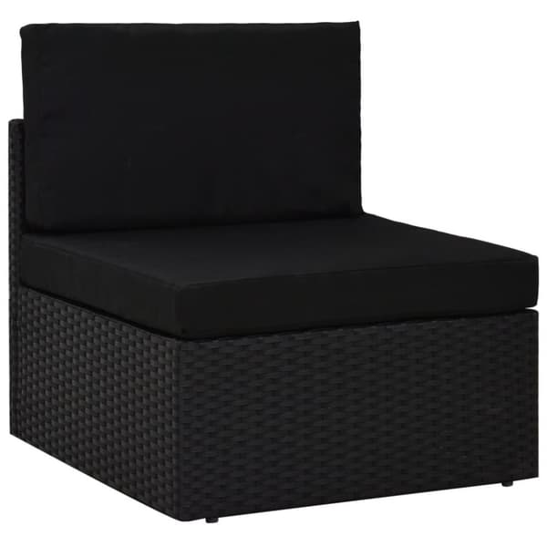 vidaXL Soffa 2-sits konstrotting svart
