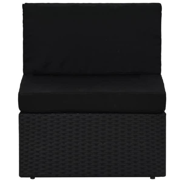 vidaXL Soffa 2-sits konstrotting svart