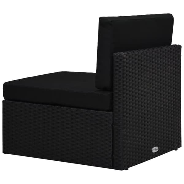 vidaXL Soffa 2-sits konstrotting svart