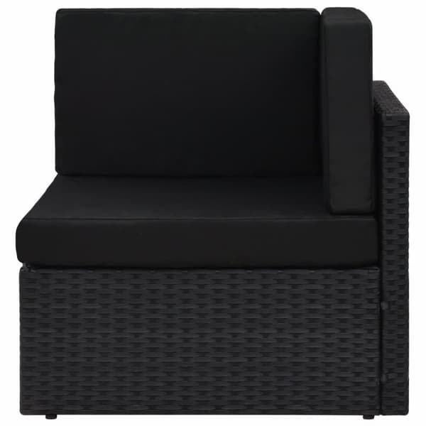 vidaXL Soffa 2-sits konstrotting svart