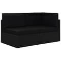 Miniatyrbild 1 av 10: vidaXL Soffa 2-sits konstrotting svart