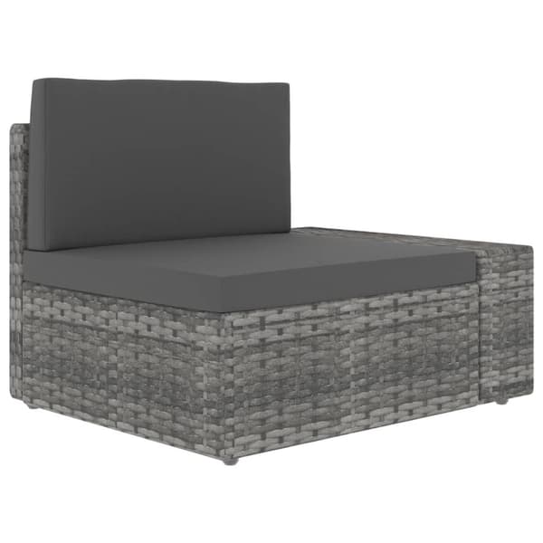 vidaXL Soffa 2-sits konstrotting grå