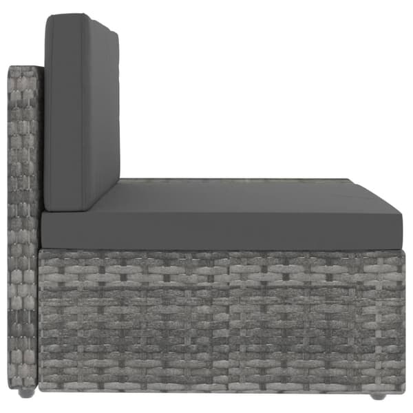 vidaXL Soffa 2-sits konstrotting grå
