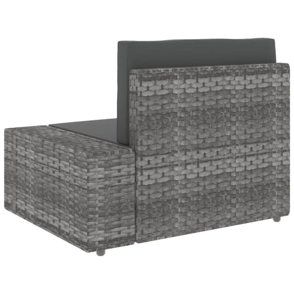 vidaXL Soffa 2-sits konstrotting grå