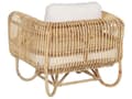 Miniatyrbild 10 av 11: Loungegrupp Beige Rotting Soffa Fåtöljer och Soffbord Boho Design