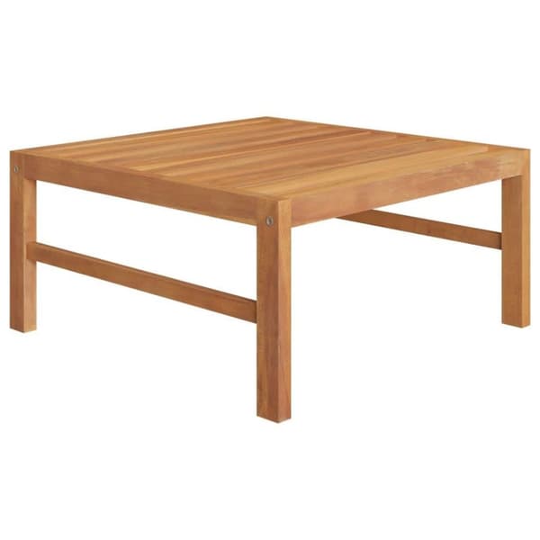 vidaXL Hagesofagruppe med mørkegrå puter 2 deler teak
