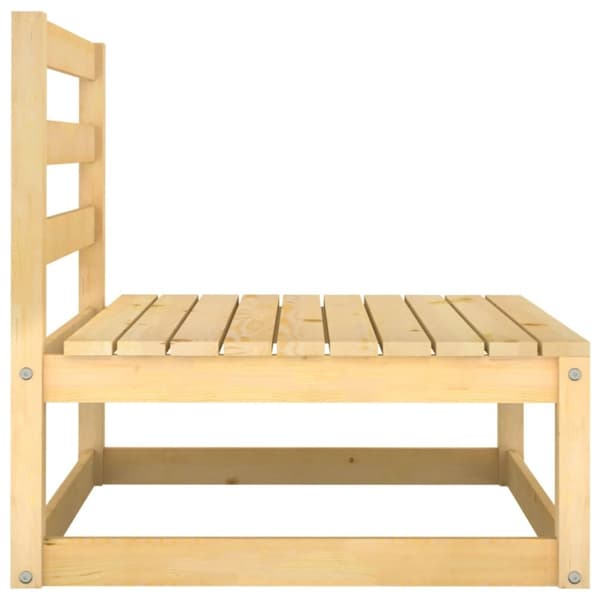 vidaXL Hagesofagruppe med puter 2 deler heltre furu